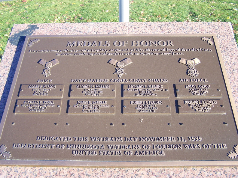 Medal of Honor Monument - close up