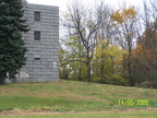 Side view of columbarium