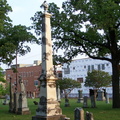 Tall Monument with Urn and Wreath