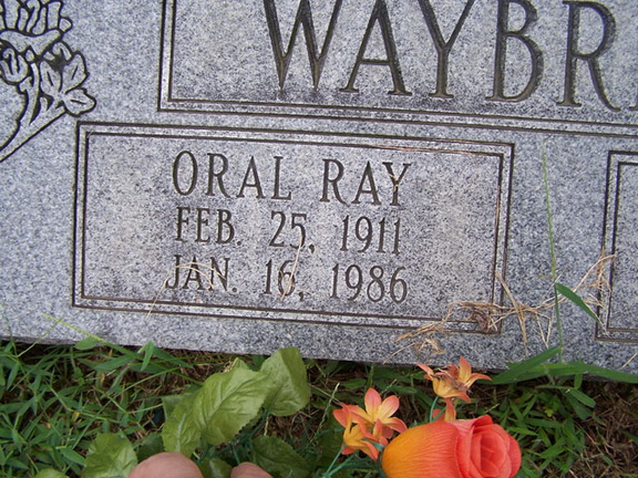 Oral Ray Waybright