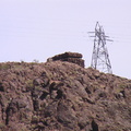 Bunker on hill overlooking dam