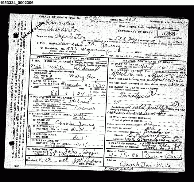 Samuel M Young - Death Certificate.gif