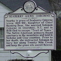 WV Historical Marker Seaberry Arms Osborne