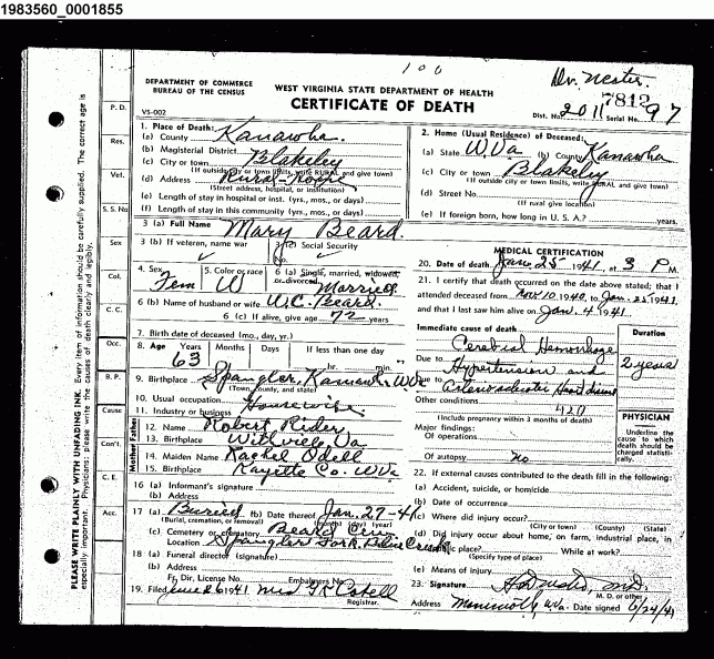 Mary Beard - Death Certificate.gif